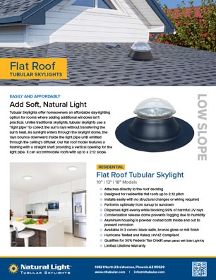 Natural Light Flat Roof Tubular Skylight Thumb